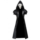 Overwatch Character Reaper Black Leather Coat With Vest